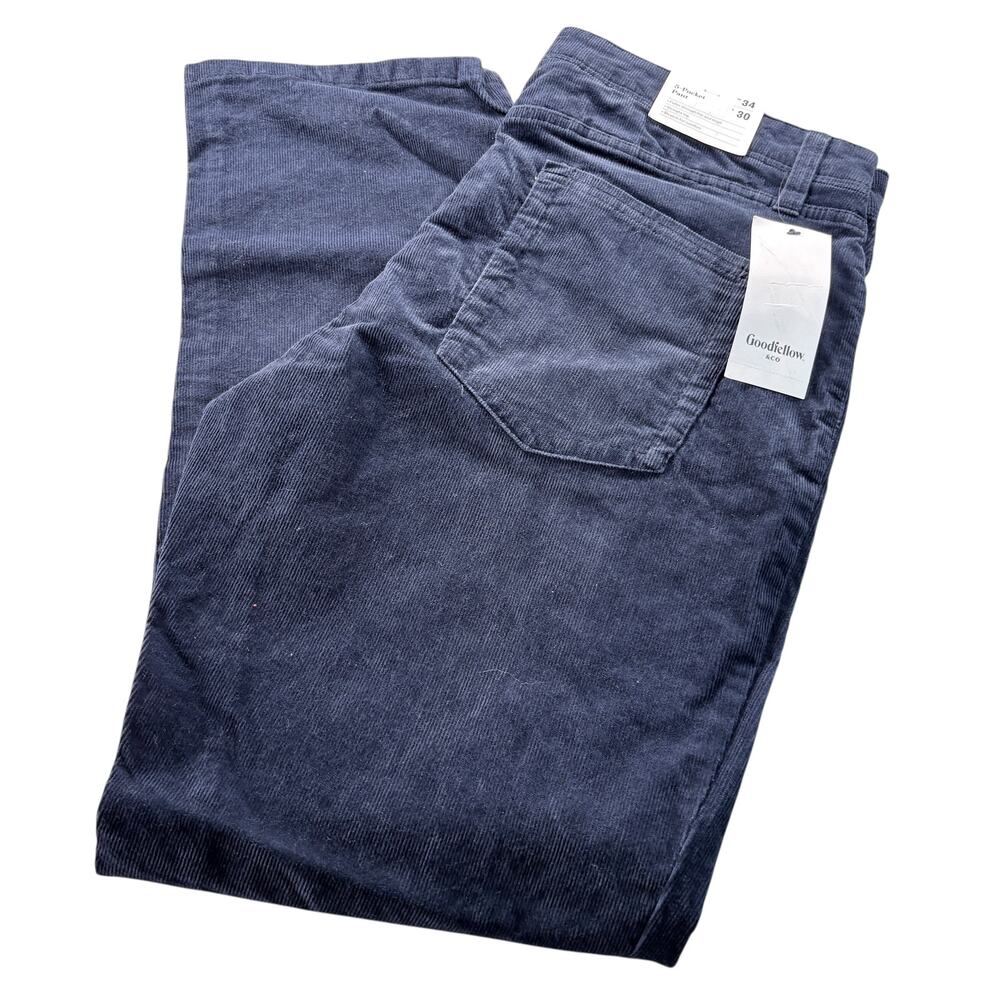 NWT - Goodfellow & Co. Men's‎ Straight Fit Jeans Corduroy Size 34 x 30
